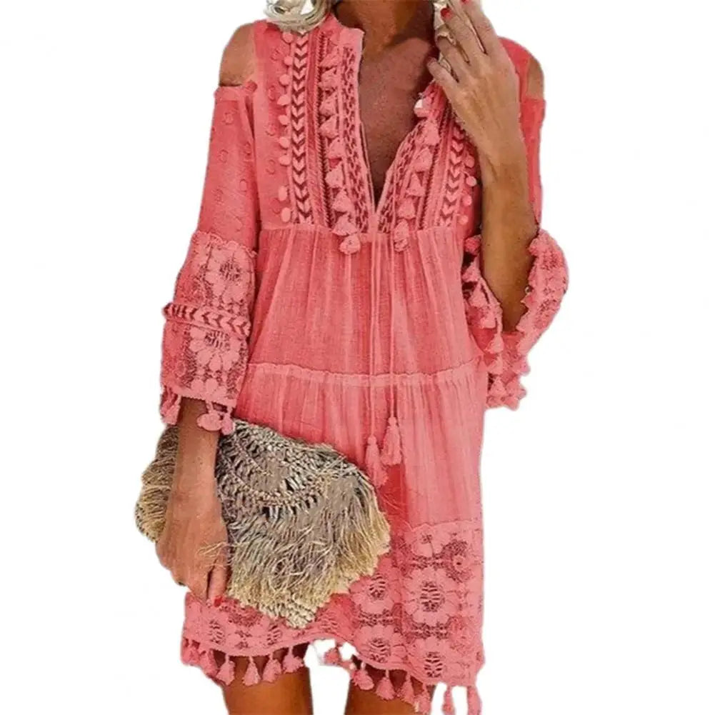 Bella™ | Boho Fringe Dress